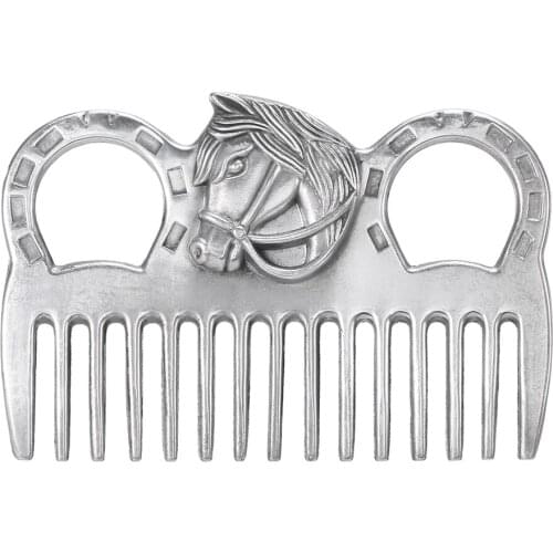 Metal Horse Grooming Tool Aluminum Alloy Horse Comb Mane Tail Pulling Comb 6.5IN / 3.9IN / 3.5IN / 3.2IN Horse Care Products
