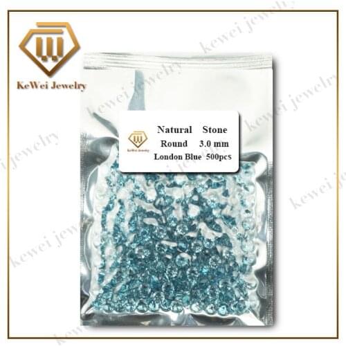 Natural London Blue 1.0mm-3.5mm 50piece Good Quality Nature Stone