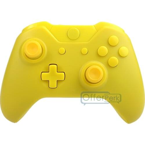 Custom Matte Yellow Shell Cover Full&Kit For XBOX One Wireless Controller