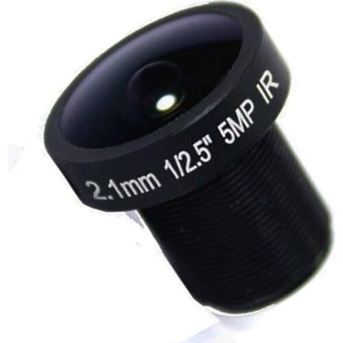 HD 5mp Fisheye 2.1mm lens Wide angle 150 Degrees 1/2.5" IR Lens M12 for Security camera 5mp lens 150 degree lens