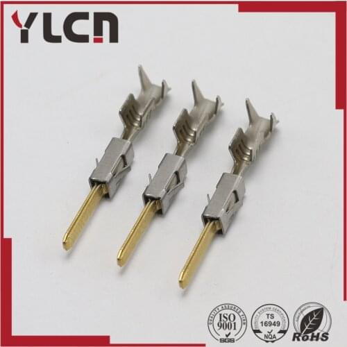 Free shipping 1.6 series gold plated wire terminal Crimp terminal auto electrical male terminal for tyco 969028-3