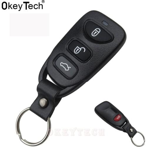 OkeyTech 3+1 Panic Buttons Replacement Keyless Entry Remote Key Fob 4 Buttons for Hyundai Elantra Sonata Santa For Kia Carens