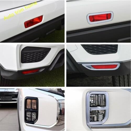 Parking Brake / Front Rear Bumper Fog Lights Lamps Frame Cover Trim ABS Chrome Exterior Refit Kit For Mitsubishi ASX 2020 2021