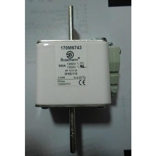 Fuses: 170M6741 450A 1250V / 170M6742 500A / 170M6743 550A 1250V (3FKE/115) aR
