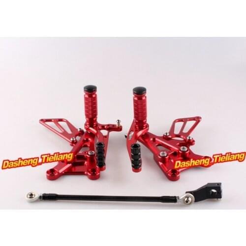 Motorbike Aluminum Alloy Adjustable Rearset Foot Pegs Rest Footpegs For Honda CBR600F4i 2001 2002 2003 2004