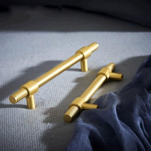 3.75" 5" Pure Copper Door Pull Handle Cabinet Handles Brass Wardrobe Kitchen Cupboard handle Drawer Knobs Furniture Hardware