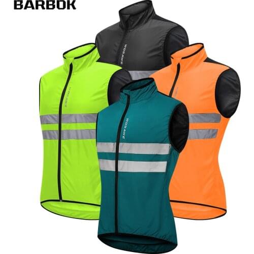WOSAWE Mens Ultralight Cycling Vest Windproof Waterproof Running Vest MTB Bike Bicycle Reflective Clothing Sleeveless Jacket
