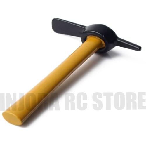 1PCS RC Car Mini Metal Hoe Deco for 1/10 RC Crawler Axial SCX10 90046 Tamiya CC01 D90 D110 Traxxas TRX-4 TRX4