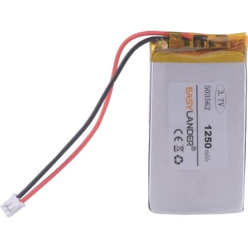 3.7V 1250mAh Lithium li-Polymer Li-ion Rechargeable Battery For MP3 MP4 Game boy mouse GPS PSP PDA Lampe speaker 503562