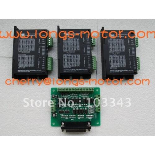 3Axis Stepper motor driver DM420A,1.7A,12-36VDC,128Micostep Bipolar , controller DB25 CNC New