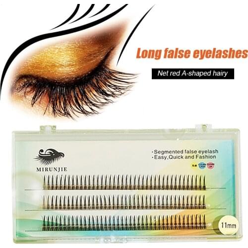 60/120pcs Professional Makeup Individual Cluster Eyelashes Grafting Fake False Eyelashes Extension Individual Eyelash Bunche