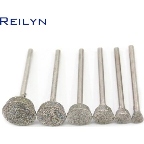 Reilyn Abrasive Rough Grinding Head 3mm Used To Strip Rough Stone Polished Jade Polished Drill Grinding 6/8/10/12/14/16mm