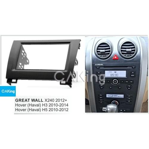 Car Fascia Radio Panel for GREAT WALL Hover (Haval) H3 2010-2014, Hover (Haval) H5 2010-2012; X240 2012+ Dash Kit Facia Plate