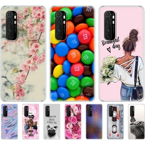 For Xiaomi Mi Note 10 Lite Case 6.47" Soft Silicon Tpu Cover Note10 Lite Phone Back Shell Note10Lite Bumper Funda