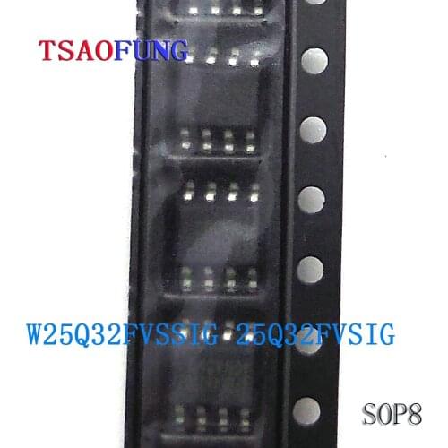 5Pieces W25Q32FVSSIG 25Q32FVSIG SOP8 Integrated Circuits Electronic Components