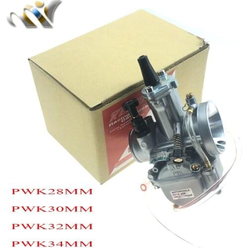 Motorcycle koso pwk28 carburetor Carburador pwk 28 30 32 34 mm with power jet ATV Kart Dirt Bike fit on racing