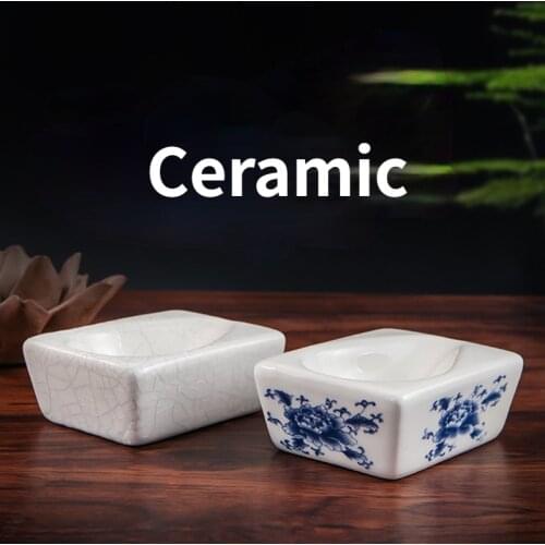 Ceramic Pipe Stand Holder Smoking Pipe Tool Cigarettes Tobacco Pipe Rack Smoke Mens Gadgets Pipe Accessories