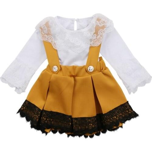 Newborn Kids Baby Girl Lace Floral Sunsuit Clothes Cotton Jumpsuit Romper Bodysuit Party Bowknot Mini Tutu Skirt Dress Clothing