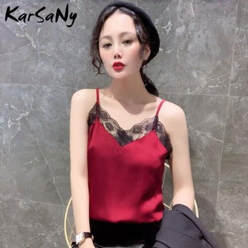 Lace Cami Leopard Print Top Women Summer 2020 Women Top Female Sexy Cropsatin Silk Tank Tops Ladies Camisoles Tops With Lace