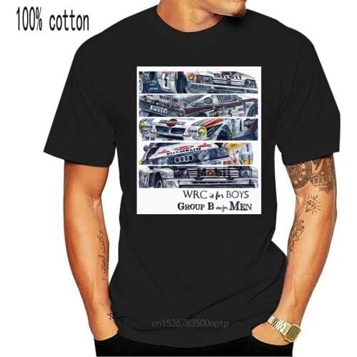 Fashion Cool Men T shirt Women Funny tshirt WRC is for boys Group B was for men Customized Printed T-Shirt