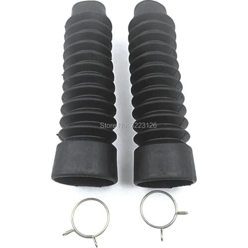 Motorcycle Front Fork Cove Dirt Bikes Rubber Set Dust Cover Gaiters Gators Off Road for Honda Kawasaki Suzuki Yamaha