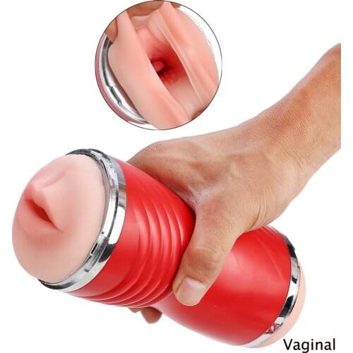 Male Masturbator Aritificial Vagina Pocket Deep Throat Tongue Suck Pussy Sex Toys for Men pussy suck sex toy for male adult sex