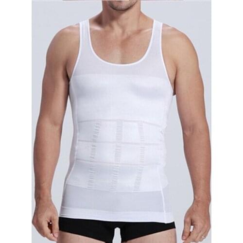 Men Fitnness Sport Slim Shaper Vest Body Tummy Belly Waist Girdle Shirt Shaper Comfort Shirt Vest Corset Shaper Underwear Vest