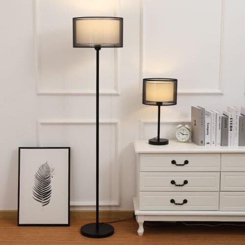Floor lamp ins Nordic creative personality simple modern bedroom bedside living room sofa remote control LED vertical table lamp