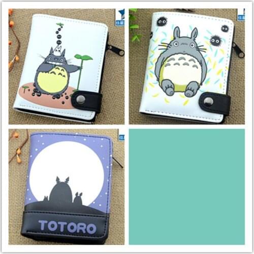 Anime My neighbor totoro Wallet New PU Short Wallet boys girls Gifts Credit Card Purse New Zipper&Hasp Wallet