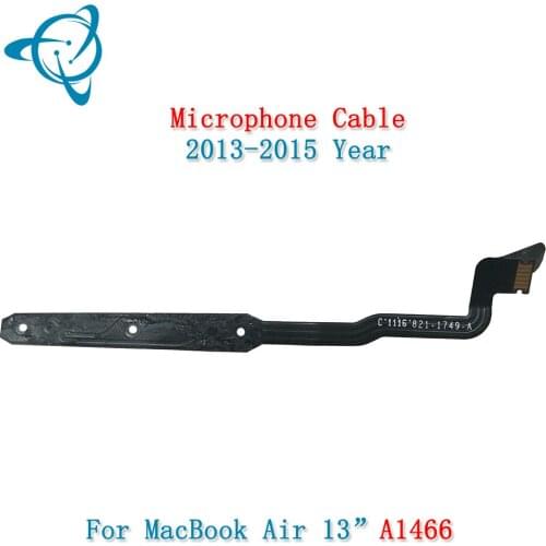 Original A1466 Microphone Cable 821-1749-A 2013 2014 2015 2016 2017 Year For Macbook Air 13.3" A1466 Mic Flex Cable Replacement