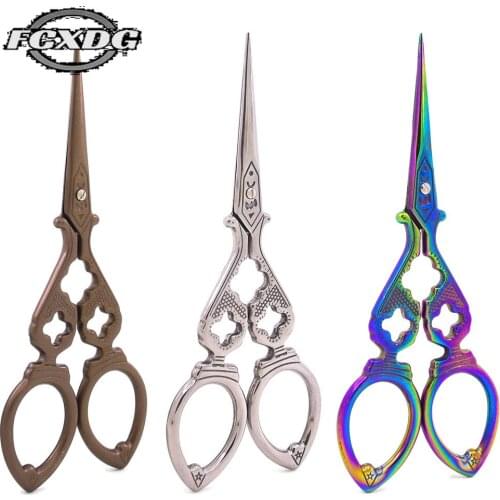 Gourd Shape Stainless Steel Sewing Thread Scissors Sewing Supplies and Accessories Cross Stitch Scissors Vintage Paper Scissors