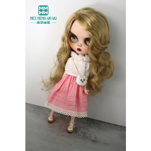 1 Pcs Blyth Doll clothse Fashion shirts, candy-colored long skirts for Blyth Azone OB23 OB24 Toys Accessoires