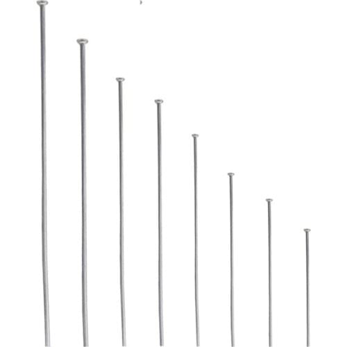 100pcs/Bag 18/25/30/35/40/45/50 mm Stainless steel Flat Head Pin Findings Headpins For Jewelry Making DIY Supplies Accessories