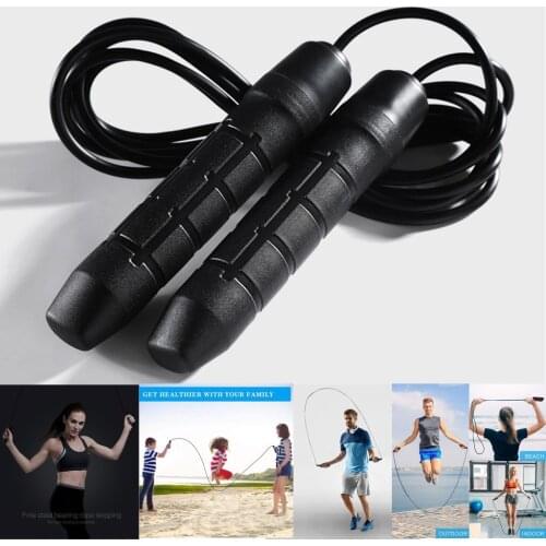Jump Rope Portable Rapid Speed Jumping Rope Cable Durable Adjust Skipping Rope Gym Fitness Home Exercise Slim Body #P2