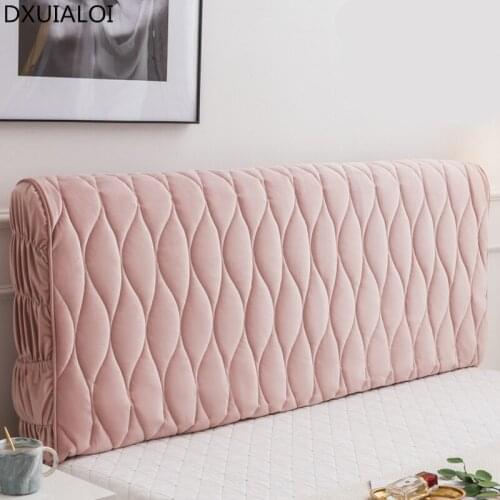 Nordic bed in fabric covering the soft pack head base cover simple and modern European dust cover headgear Headboard cover
