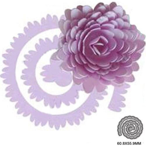Spiral Flower Metal Cutting Dies for DIY Scrapbooking Album Paper Cards Decorative Crafts Embossing Die Cuts Christmas 2021new