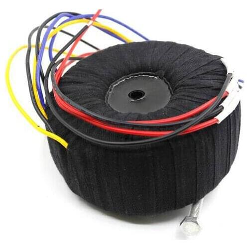 500VA ( 500W ) Black Cloth Toroid Transformer For Amplifier 19V-0-19V 19V-0-19V