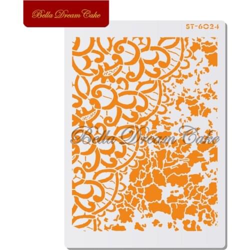 Dense Foliage Design Cake Stencil Wall Stencils for DIY Home Decor Scrapbooking Painting Drawing Stencils Template Cake Tools