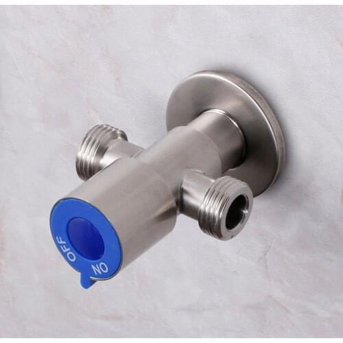 304 Stainless Steel Three-way Angle Valve One Split Two Extended Multi-functional Four-way Four Split One Inlet Outlet Faucet