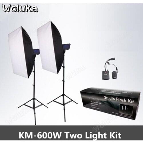 Flash 600W*2 light set Studio soft light box set Portrait clothing photo photographic equipment accessories CD50 T08