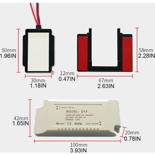 Bathroom Dimmable Mirror On/Off Touch Switch 240V for Lamp Lighting Intelligent