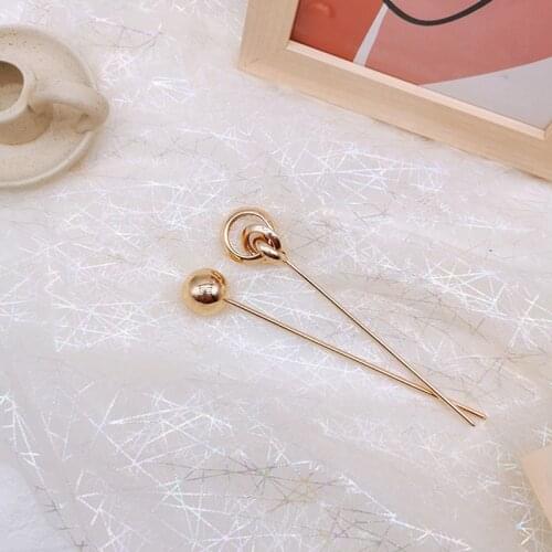Gold Color Metal Round Ball Hollow Hair Stick Hairpins Women Fashion Hair Fork Disk Hair Clips Hairpins Hanfu Hair Accessories