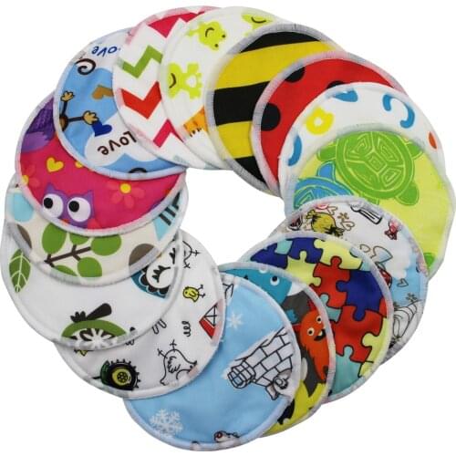 10PCS Bamboo Breast Pad Nursing Pads For Mum Waterproof Washable Feeding Pad Maternity Reusable Breast Pads ER819