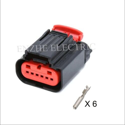 DJ7065YA-1.2-21 car wire male female connector fuse wire plug connector automotive plug socket 6pin connector terminal