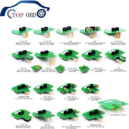 22PCS BDM Frame Adapter ECU Programmer OBD OBD2 Car Diagnostic Auto Tool ECU Tuning flasher tester For kTAG KESS BDM 100