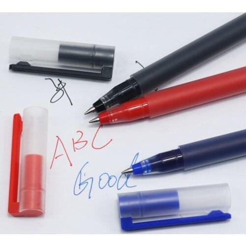 3 Pcs large capacity gel pen ink red black blue 3 colors optional school office supplies large capacity writing tool