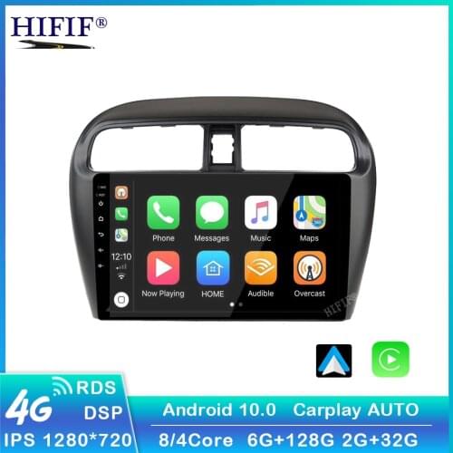 9" 2 DIN android 10.0 car radio gps dvd player for Mitsubishi mirage attrage 2012 2018 car radio multimedia navigation head unit