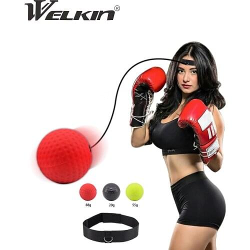 Boxing Reflex Speed Punch Ball Raising Reaction Force Hand Eye Training Set Stress Gym Boxing Muay Thai Exercise MMA Sanda Boxer