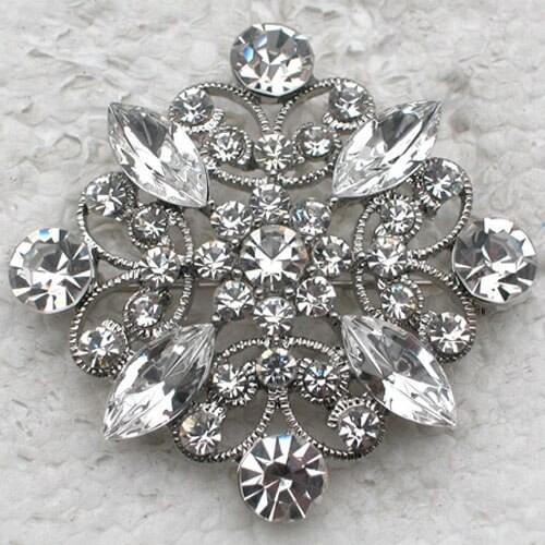12pcs/lot Wholesale Flower Brooch Marquise Rhinestone Fashion Pin brooches Valentines Day Jewelry gift Wedding party C101696