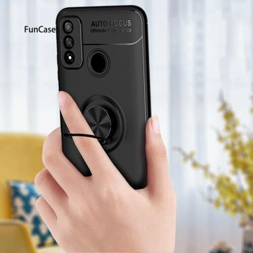 Invisible Ring Buckle Cellphone Cases For etui Huawei P Smart 2020 Aksesuar Cute Cover sFor Huawei P Smart 2020 Soft TPU Shell